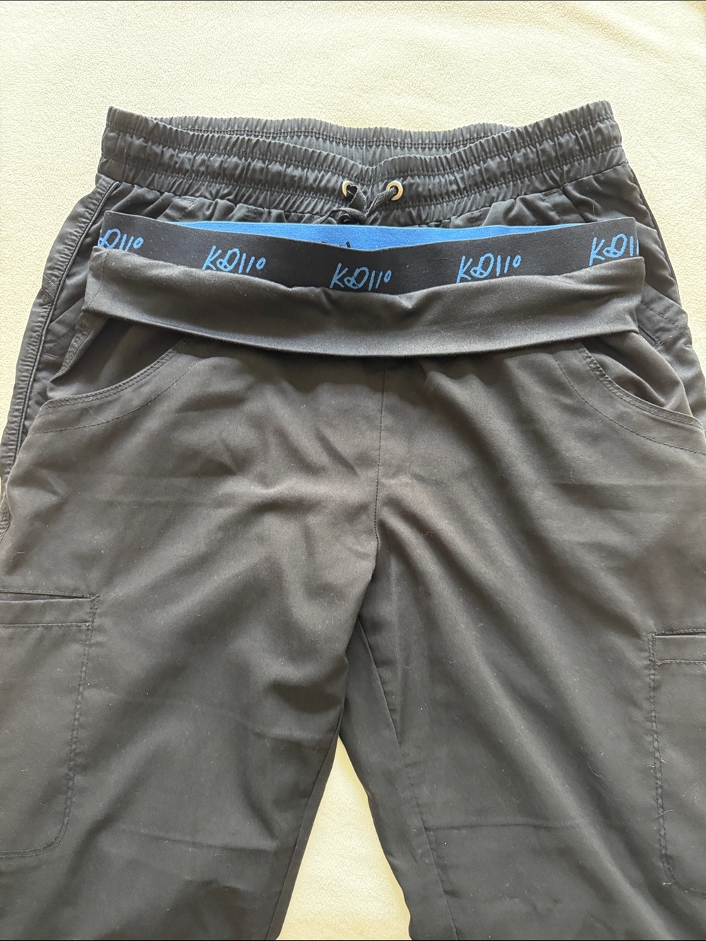 2 Pair of Black Scrub Pants, Women’s Medium